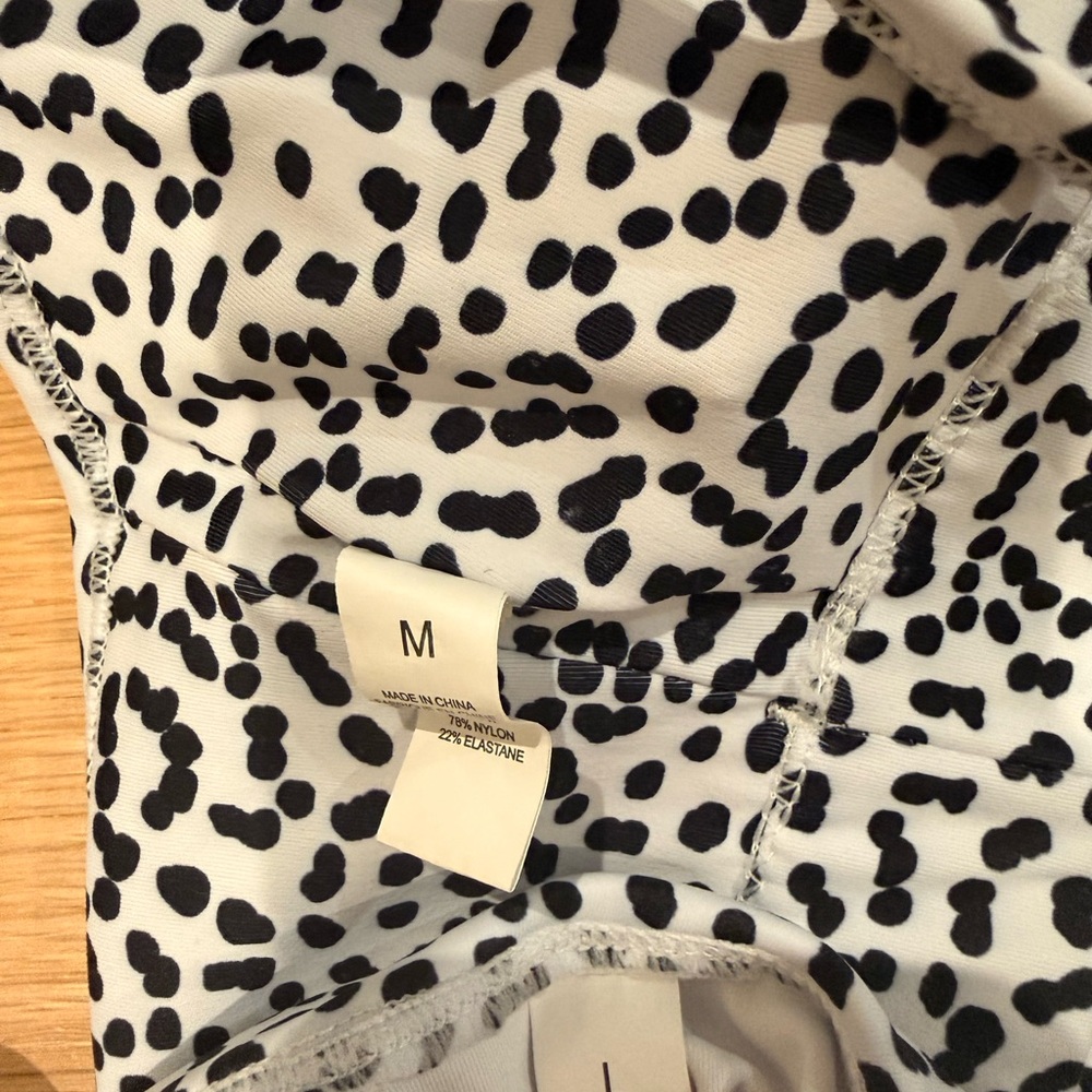 Black and White Spotted Two-Piece Set - Picture 2 of 2